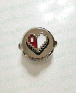 Pixel Heart Twist Lock