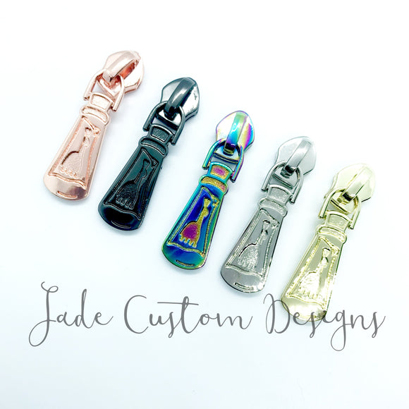 5 Black and White Stripe Iridescent Zipper Tape – Jade Custom Designs